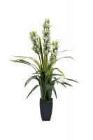 29BJ-911-33 Орхидея Цимбидиум (Cymbidium) искусств. лаймовая в горшке h110 см