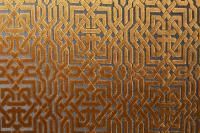 134LS-127062740-LATTICE ORANG Ткань ГЕОМЕТРИЯ ОРАНЖ(LATTICE ORANG)