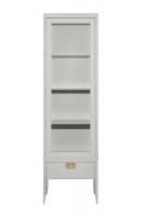 151SV-000020 Шкаф-витрина 1 стеклянный фасад с тумбой прикроватной с 1-м ящиком