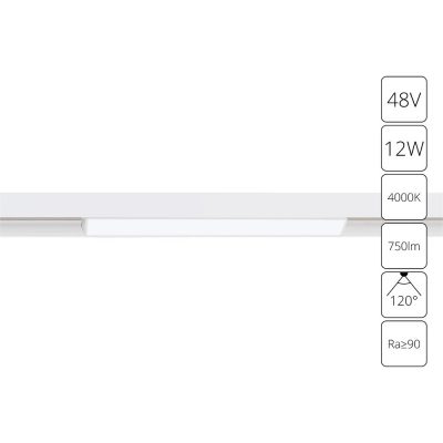 Магнитный трековый светильник Arte Lamp LINEA A4632PL-1WH