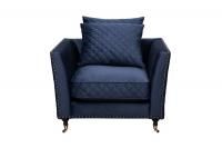 Кресло Сорренто(Sorrento), велюр т.синий Colt034 98*101*88см
