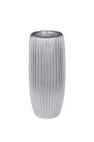 ZS2062-27SL Кашпо серебристое с полосками d30*69см