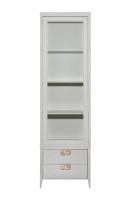 151SV-000021 Шкаф-витрина 1 стеклянный фасад с тумбой прикроватной с 2-мя ящиками
