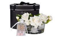 96CN-LV01 Диффузор Овал белый (Oval White), спрей Розовый Пион (Pink Peonies) 2x10мл  в уп.