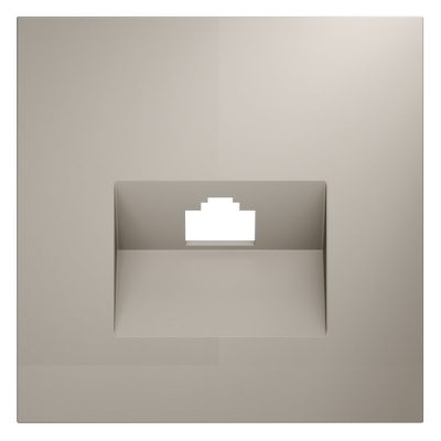 Накладка для розетки компьютерной RJ45 кат.6 и розетки телефонной RJ11 кат.3, S70 (кашемир)