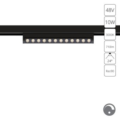 Магнитный трековый светильник Arte Lamp OPTIMA 0.1-10V A7498PL-1BK