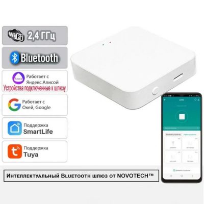 Интеллектуальный Bluetooth-шлюз Tuya Smart Life для умного дома 2 Novotech Easy 359457