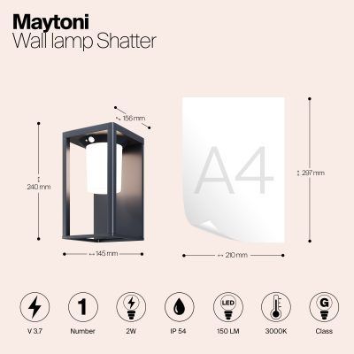 Светильник на солнечной батарее Outdoor OSL457WL-L2GF3K
