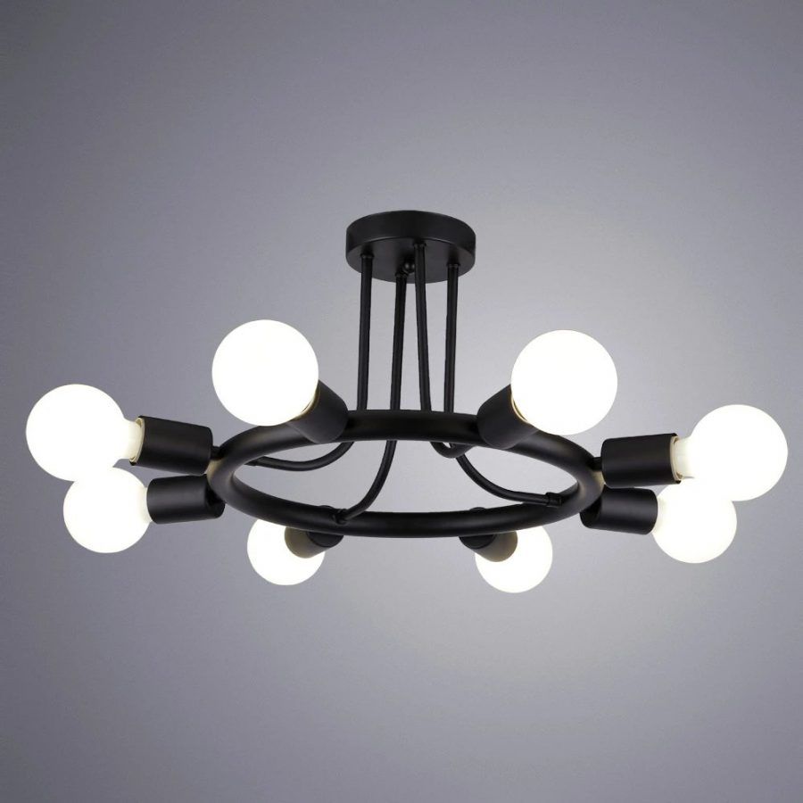 Потолочная люстра Arte Lamp HIGHGARDEN A6063PL-8BK