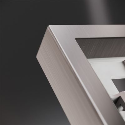 Рамка металлическая на 2 поста, S70 Metal (никель)