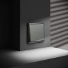 Проходной переключатель встраиваемый VOLTUM S70 одноклавишный 10А, (титан)