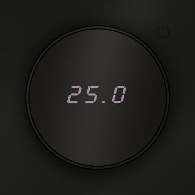 Терморегулятор электронный VOLTUM S70 с индикацией и датчиком, для теплого пола, (черный матовый)