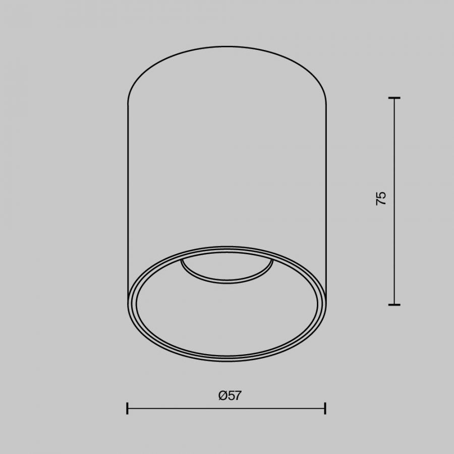 Потолочный светильник Technical C064CL-8W4K-RD-WB