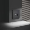 Розетка телевизионная встраиваемая VOLTUM S70 TV+RJ45 кат. 6, (графит)