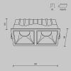 Встраиваемый светильник Technical DL043-02-15W3K-SQ-W