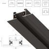 Шинопровод 2-контактный встраиваемый Barra Lightstar 501038