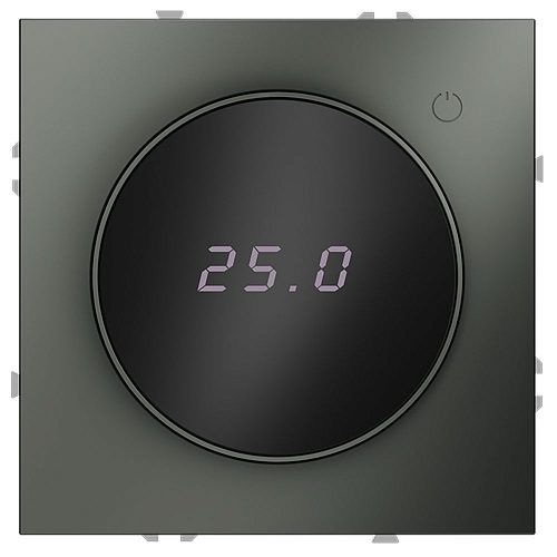 Терморегулятор электронный VOLTUM S70 с индикацией и датчиком, для теплого пола, (титан)