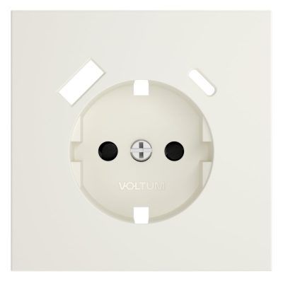 Накладка для розетки с заземлением и защитными шторками, с USB A+C, S70 (хлопок)