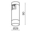 Трековый светильник Technical TR145-1-3W3K-W-B