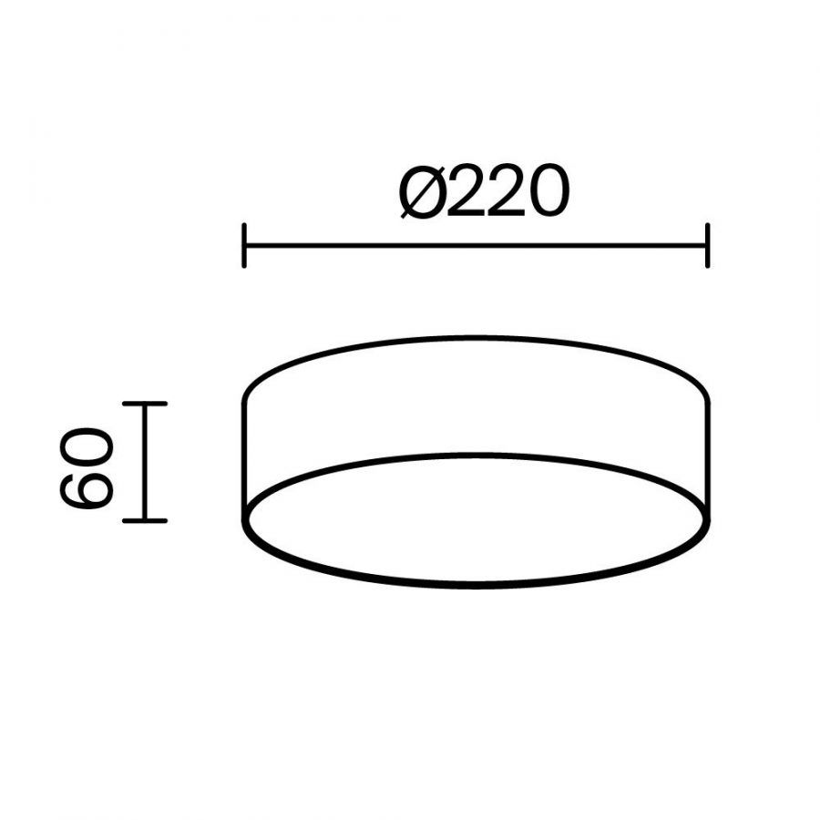 Потолочный светильник Technical C032CL-24W4K-RD-W