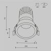 Встраиваемый светильник Technical DL118-15W-2.7K-W