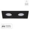 Точечный встраиваемый светильник Arte Lamp TARF A2168PL-2BK