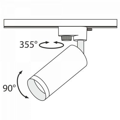 Трековый светильник Technical TR004-1-GU10-G