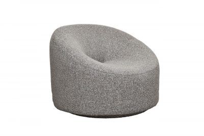 Кресло поворотное Луна(Luna) рогожка черно-серый Santo1606-CHSER 98*90*69см