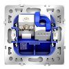 Розетка телевизионная встраиваемая VOLTUM S70 TV+RJ45 кат. 6, (белый матовый)
