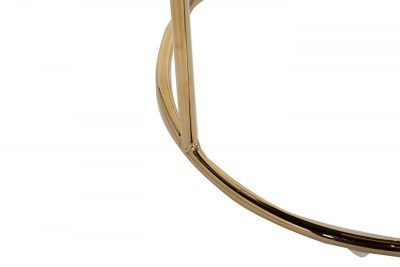 GY-BEN8178GOLD-BL Банкетка велюр черный/золото d38*45см