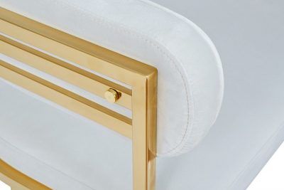 GY-8504STUL-SVSER Стул велюр светло-серый/золото 60*55*73см