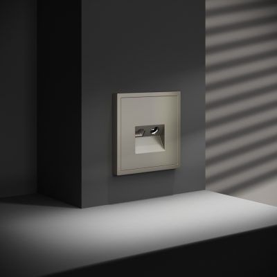 Накладка для розетки TV+RJ45 кат. 6, S70 (шелк)