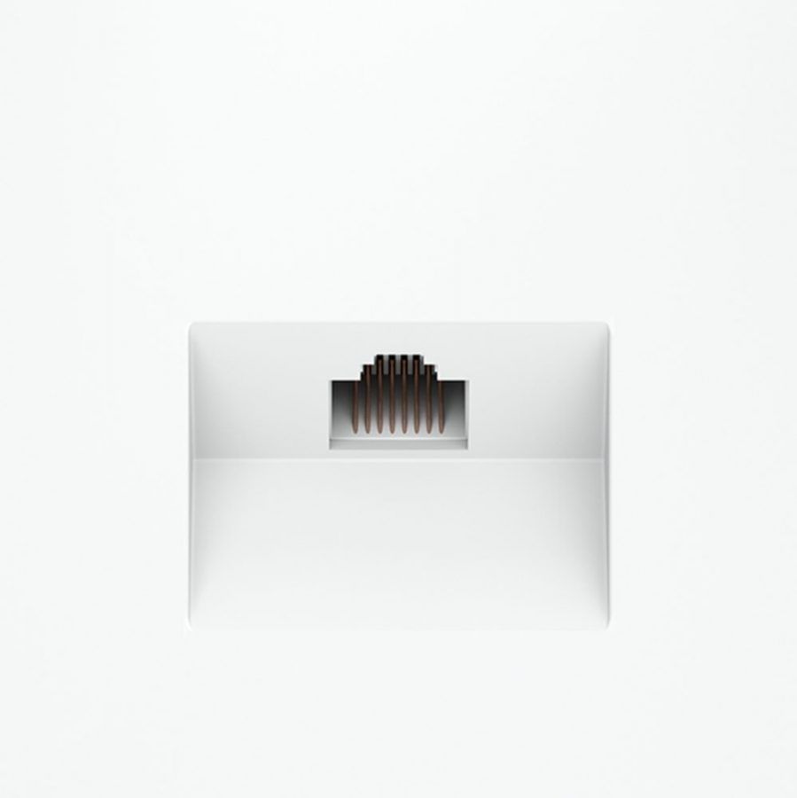 Розетка компьютерная встраиваемая VOLTUM S70 RJ45 кат.6, (белый матовый)