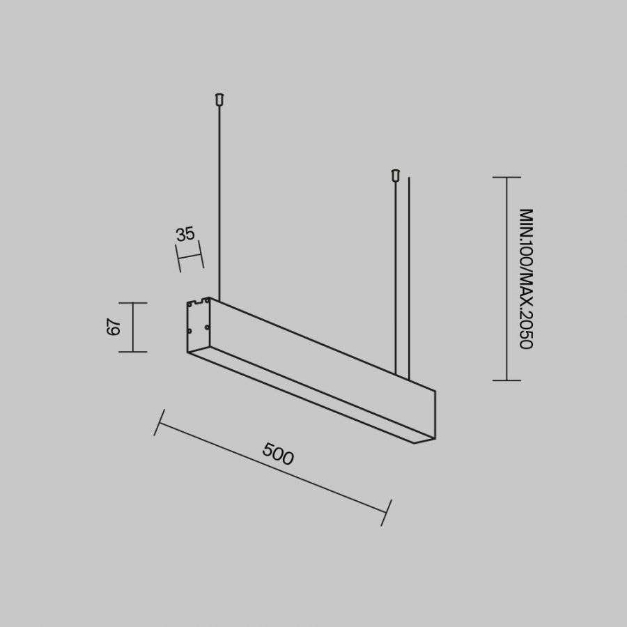 Линейный светильник Technical LL312041