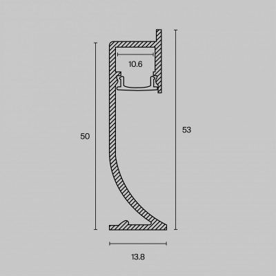 Профиль Led Strip ALM-5314-S-2M