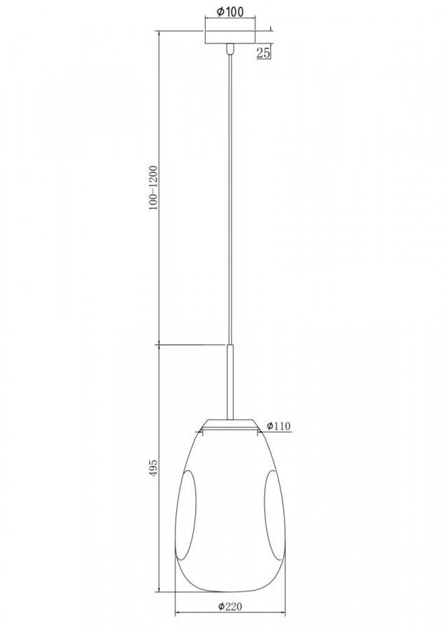 Подвесной светильник Maytoni P013PL-01G