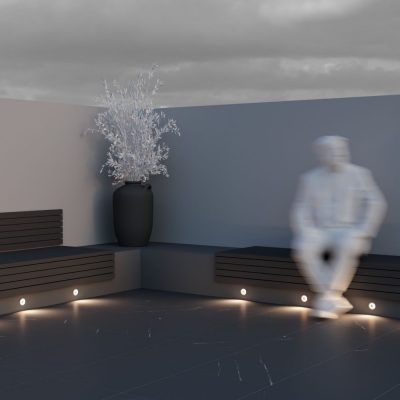 Уличный встраиваемый светильник Outdoor O037-L3W3K
