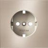 Накладка для розетки с заземлением, S70 Metal (платина)