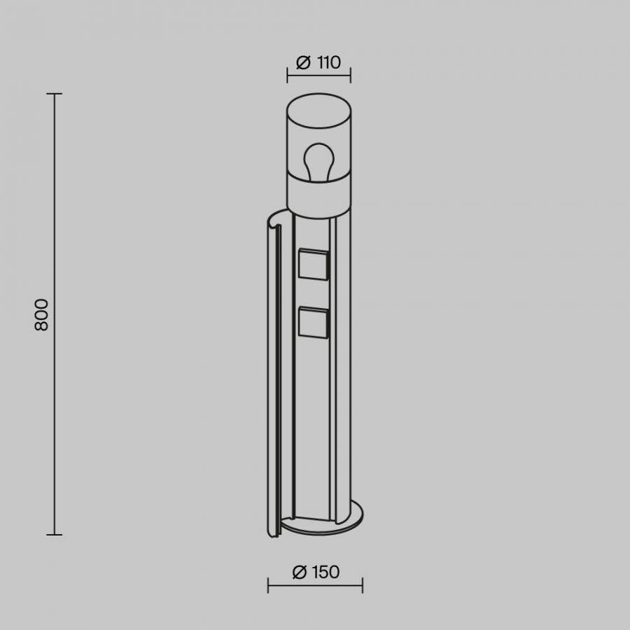 Ландшафтный светильник Outdoor O506FL-01B