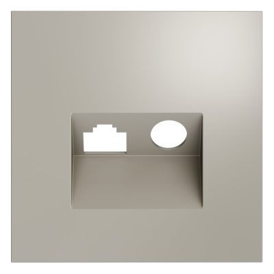 Накладка для розетки TV+RJ45 кат. 6, S70 (кашемир)