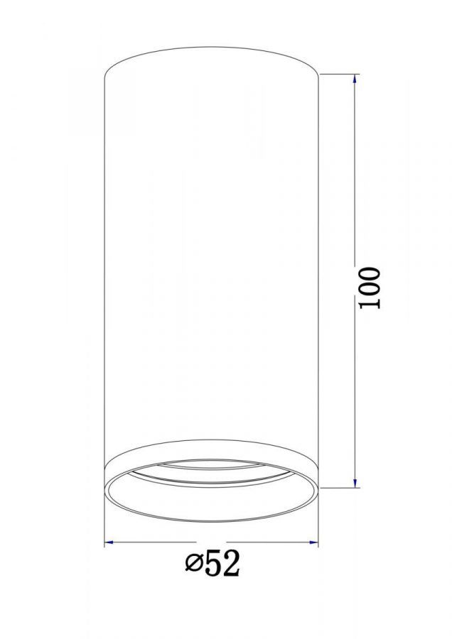 Потолочный светильник Technical C052CL-01W