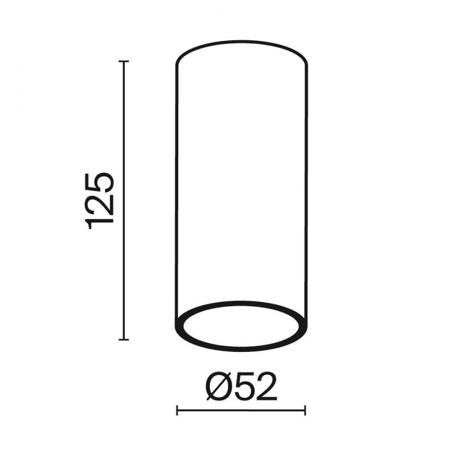 Потолочный светильник Technical C056CL-L12B2.7K-W-B