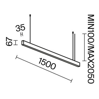 Линейный светильник Technical LL312038