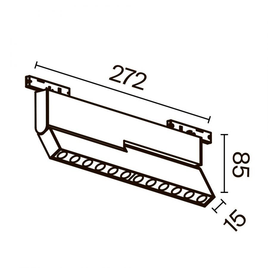 Трековый светильник Technical TR194-1-12W4K-M-B
