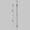 Трековый подвесной светильник Technical TR210-1-5W3K-M-B