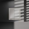 Перекрестный переключатель встраиваемый VOLTUM S70 двухклавишный 10А, (кашемир)