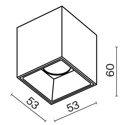Потолочный светильник Technical C064CL-5W3K-SQ-B