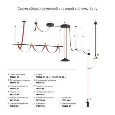 Шинопровод Denkirs BELTY BASE TR5501-DB
