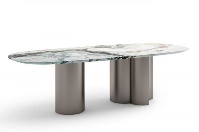 160KD-60081 Стол обеденный, мрамор Picasso 280*120*77см