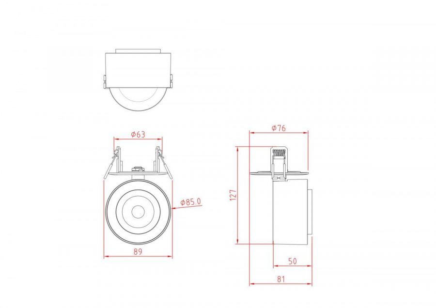 Потолочный светильник Technical C063CL-L12W4K
